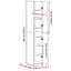 Highboard 30X42.5X185 Cm Engineered Wood-1507827583