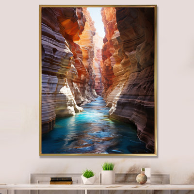 Canyon Antelope Turquoise Drips - Canyon Wall Art