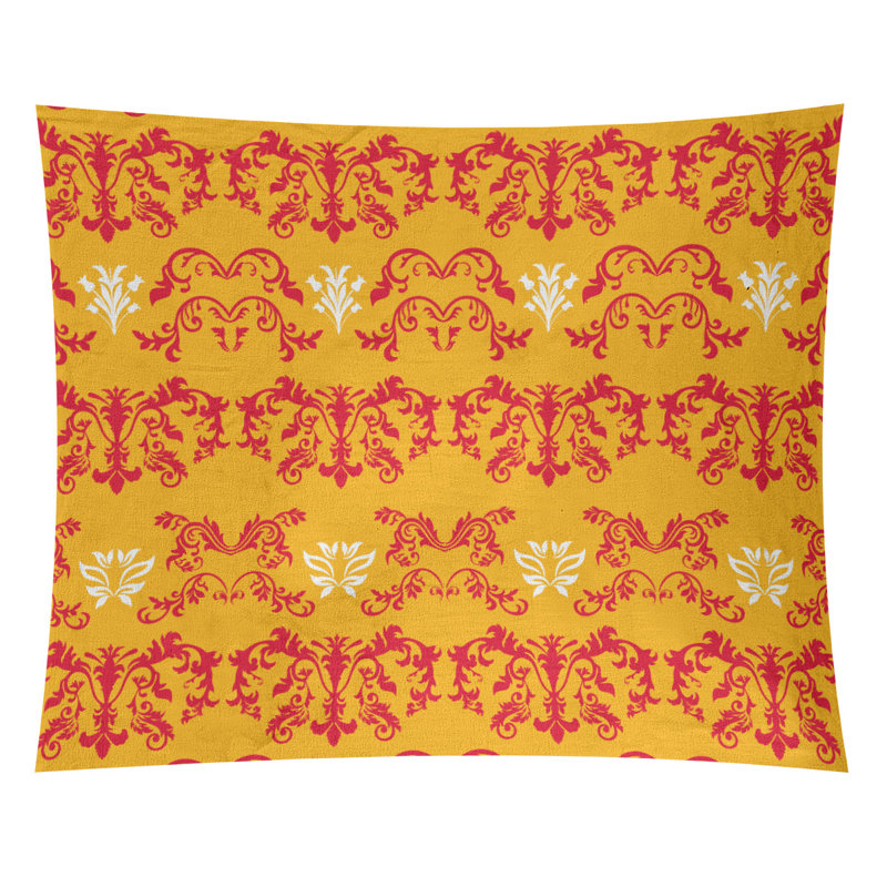 Tapisserie baroque en microfibre Kansas City Football, H 51 po x l 60 po, Jaune / Rouge / Blanc