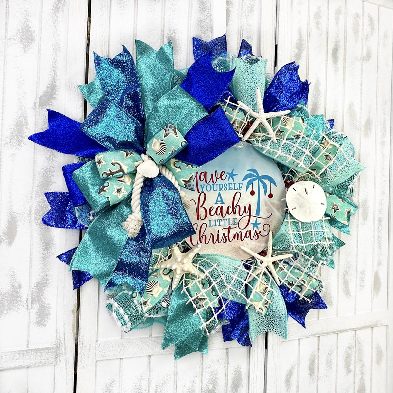 Couronne de Noël en maille 18 po Deco