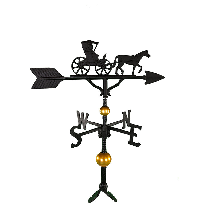 Deluxe Country Doctor Weathervane, Black