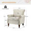 Zellig Traditional Wooden Upholstered Accent Chair-517665712