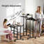 Bureau debout, bureau d'ordinateur à hauteur ajustable, noir-669510439