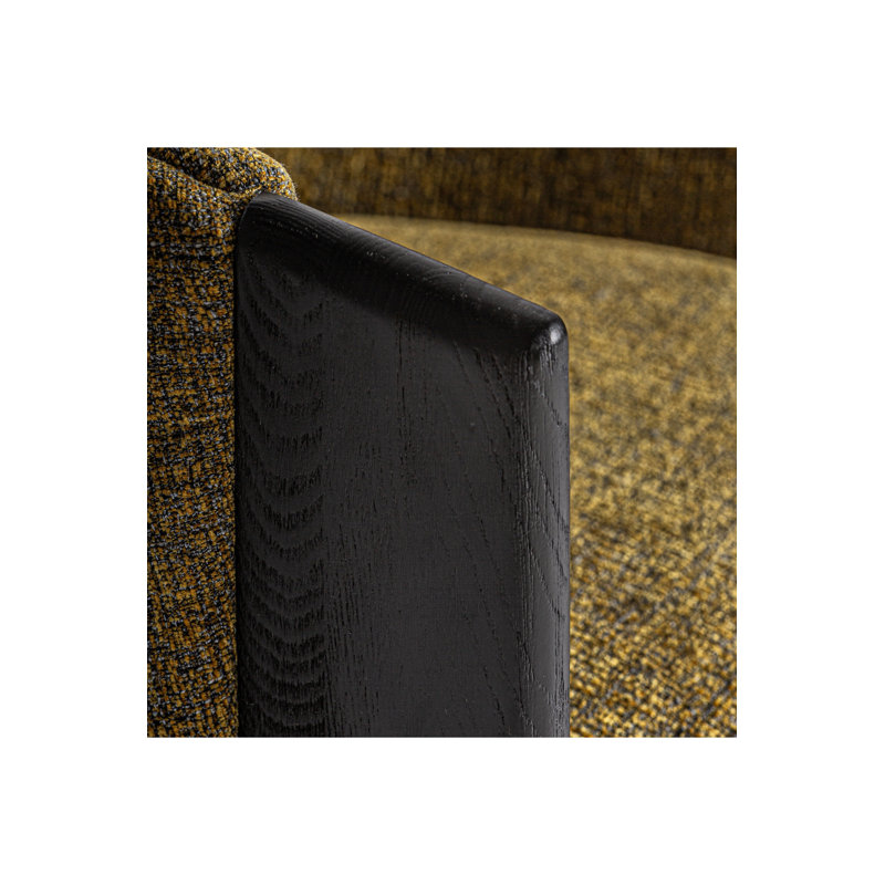 Nara Dining Chair, Yellow, Black