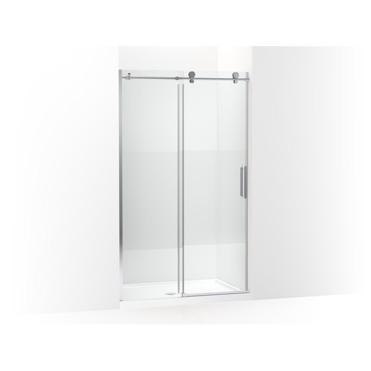Composed 78 In. H Sliding Shower Door With 3/8 In.-Thick Glass