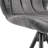 26" Swivel Counter Height Bar Stool In Charcoal Fabric And Black Finish