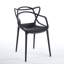 Chaise en plastique 4 pièces noir-1237391700