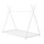 Lit plateforme simple en métal avec structure triangulaire-259680703
