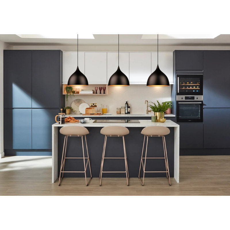 Mini-luminaire suspendu Chloe Lighting Walter, Bronze huilé, H 10 po x l 9,84 po x P 9,84 po