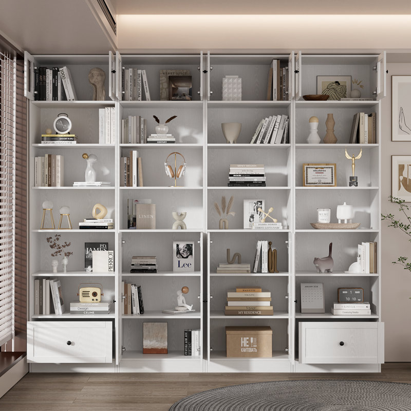 85.8'' H X 94.4'' W  Bookcase