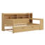 Lit de jour en bois Trundle - tablettes de rangement, bureau d'étude (conception multifonctionnelle)-1995178890-1995178892