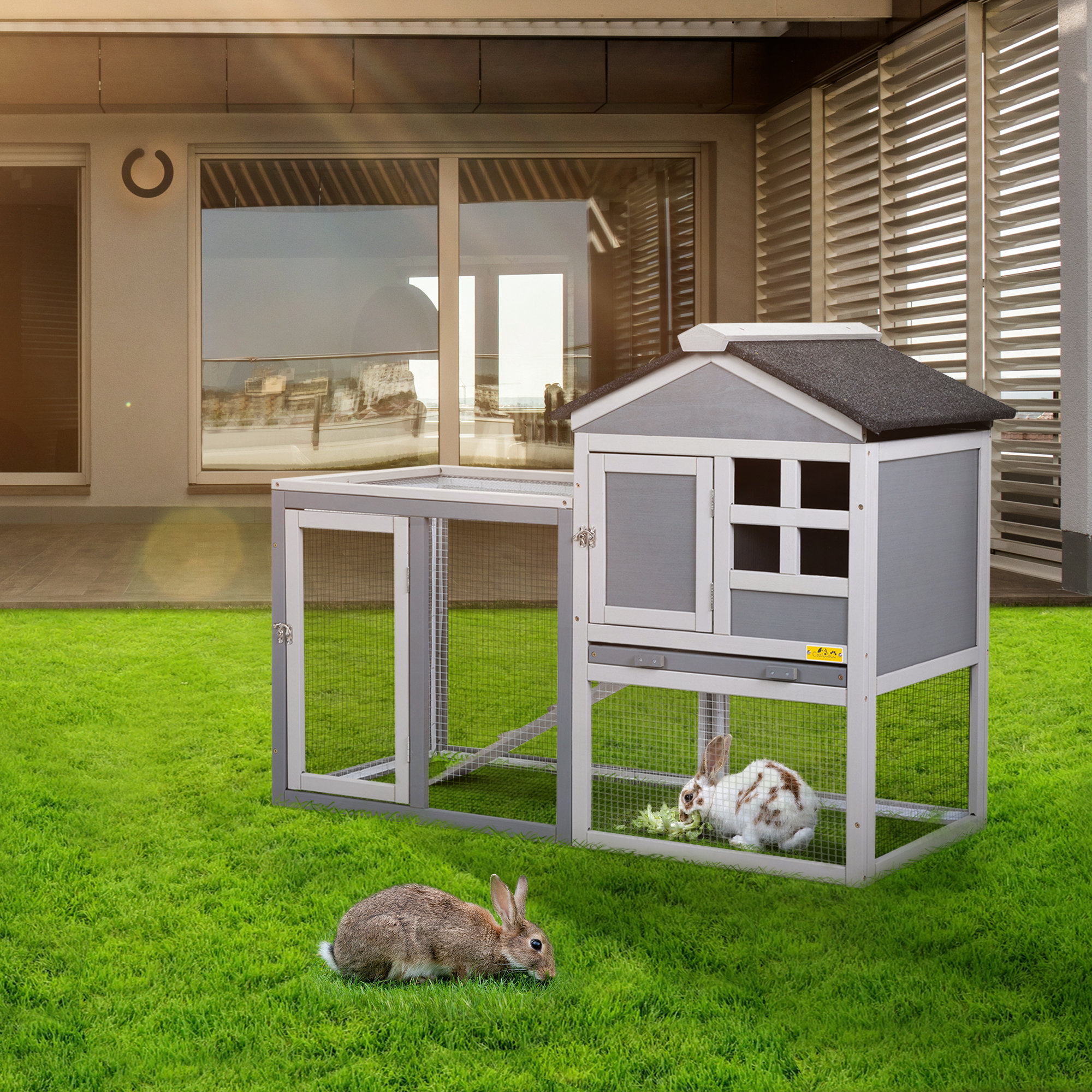 Pagoda store rabbit hutch