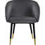 Chaise en velours Barrel-71228711
