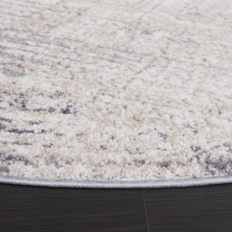 Tapis abstrait Hankan Performance, Rond 6 pi 7 po