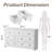 Marizela 55'' W 7 - Drawer Dresser,White Dresser-1418555046