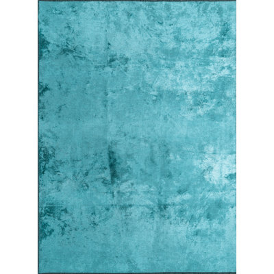 Rapture Abstract Turquoise Area Rug
