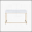 Bureau de coiffeuse rectangulaire chic avec rangement élégant et attrait moderne
