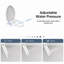 Siège de toilette bidet non électrique Hennessy & Hinchcliffe Z-Rinse, allongé