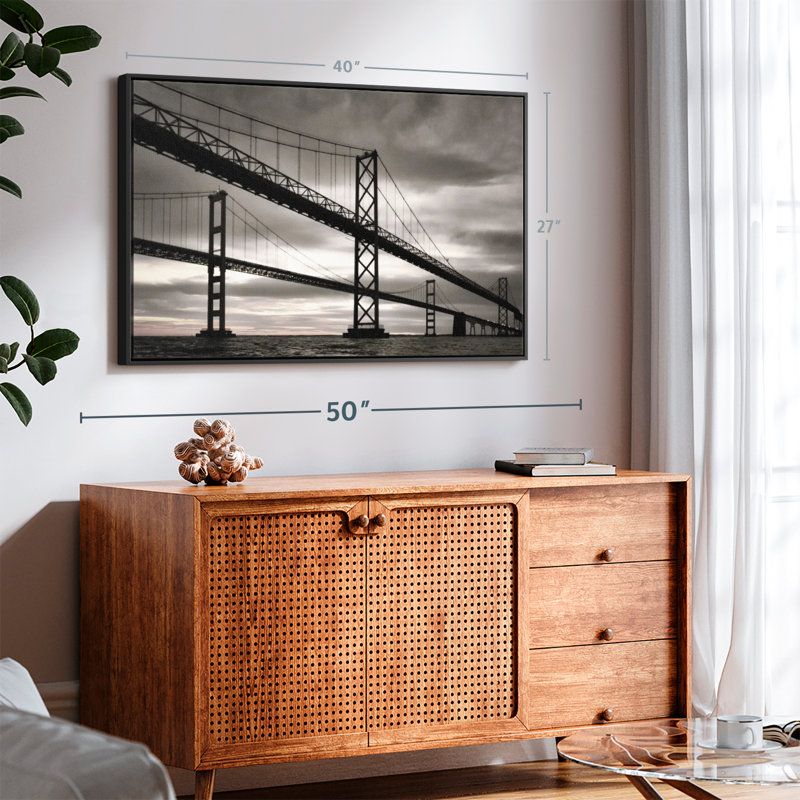 Impression sur toile Chesapeake Bridge, H 27 po x l 40 po