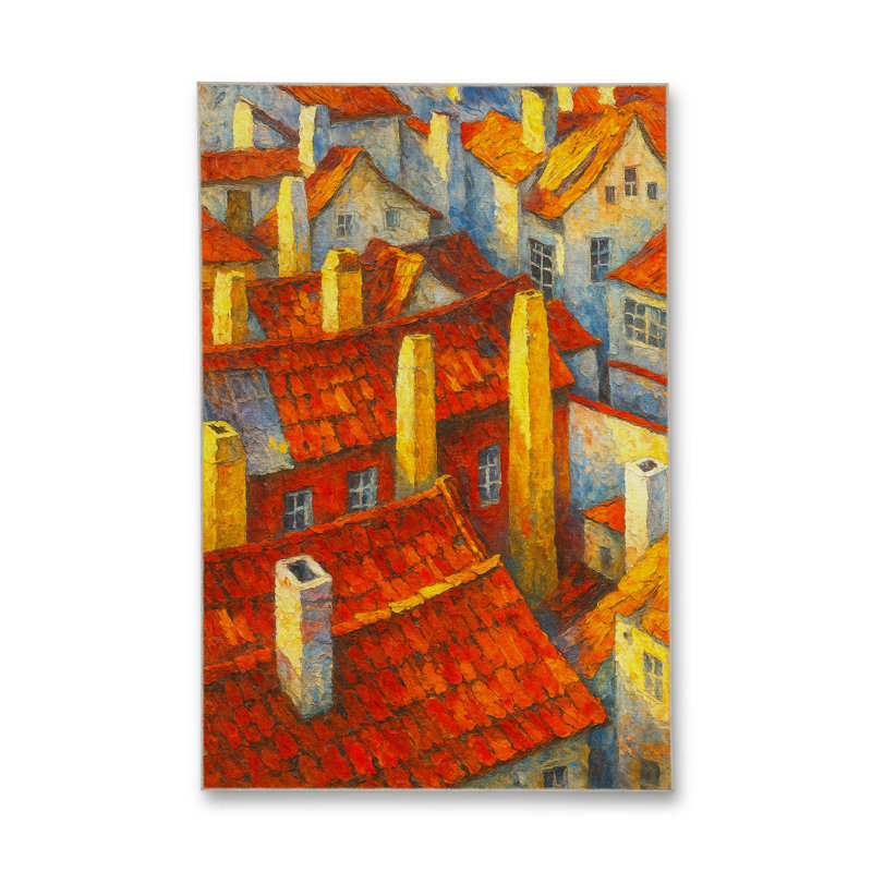 Tapis bleu tissé lavable rétro Mosso, 2'6" x 9'10"