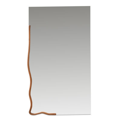Grand miroir Leni brun