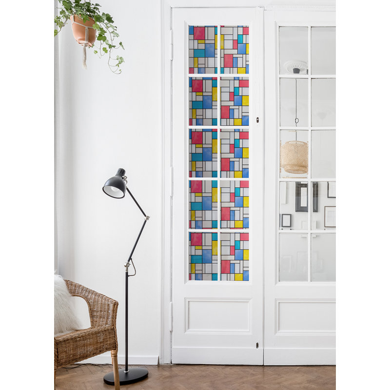 Mondrian Abstract Window Decal