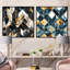 Havant - Ensemble de 2 collages carrés à formes abstraites-101859318-101859322