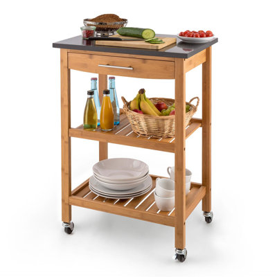 58 cm W Kitchen Cart with Top
