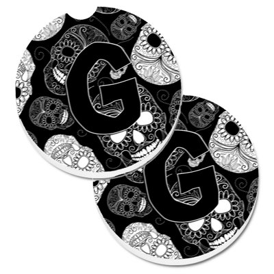 Ceramic Round 2 Piece Car Coaster Set