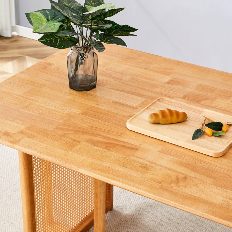 Table de salle à manger classique en bois massif et chaise avec pieds - Ajoutez une touche de chaleur à votre espace