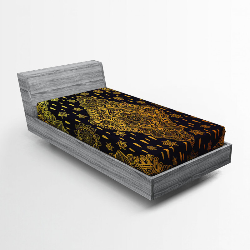 Microfiber Damask Fitted Sheet, Twin XL Fitted Sheet