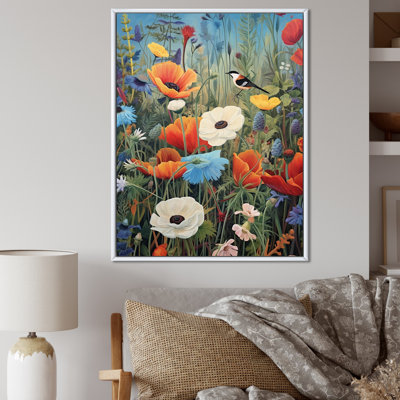 Peinture tropicale d'oiseaux tropicaux au paradis I