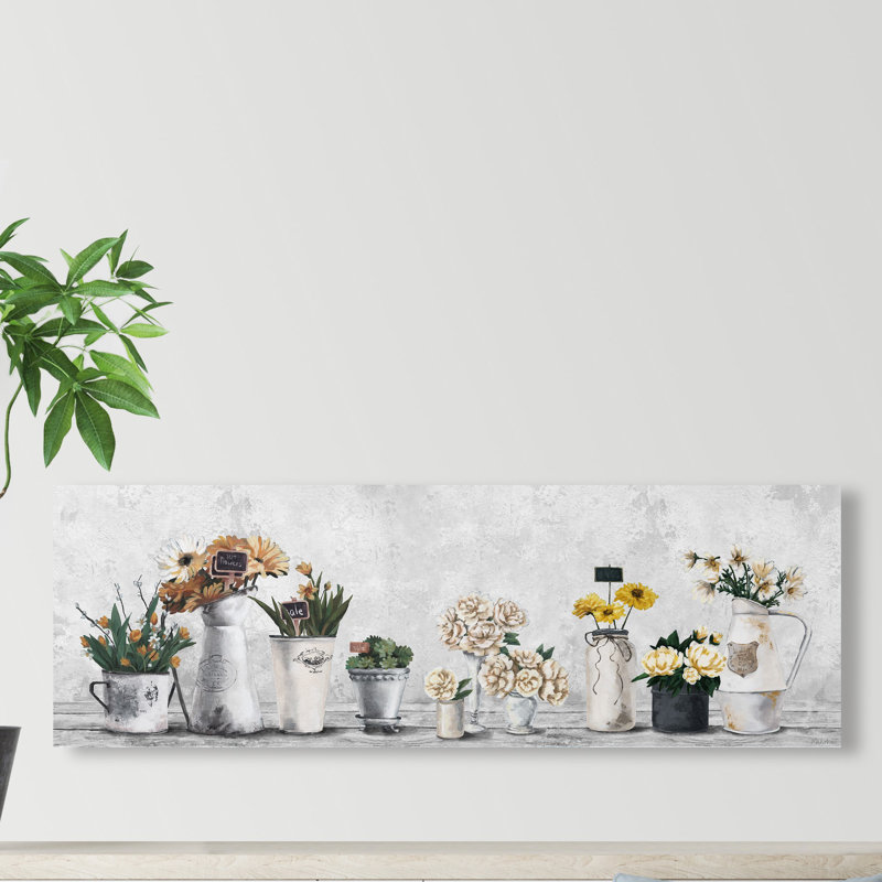 Impression encadrée « indoor succulents », H 20 po x l 60 po x P 1,5 po