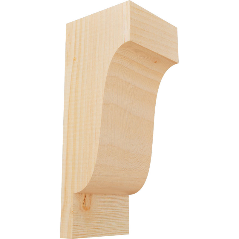Newport Corbel, H 14 po x l 5,5 po x P 6 po, Sapin de Douglas, Lisse