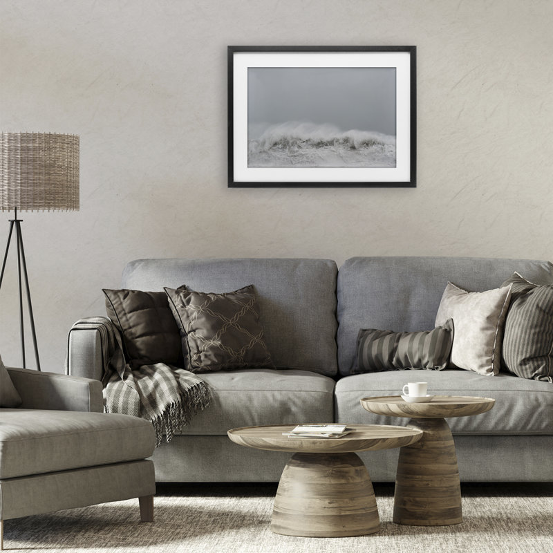 «Cresting Wave Abstraction», reproduction encadrée sous verre, conception de Jade Sharp Photo, H 14 po x l 20 po