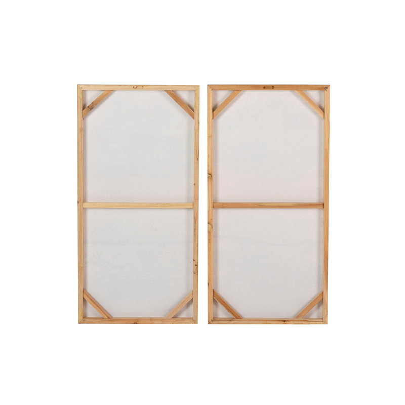 Abstract Set 2 Canvas 40% Hand Painted 40X3X80 Cm - 2 Piece Wrapped Canvas Print Set