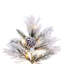 Vickerman 7.5'' X 49" Flocked Atka Pine Artificial Christmas Tree, 3Mm LED Color Changing Lights-58163934