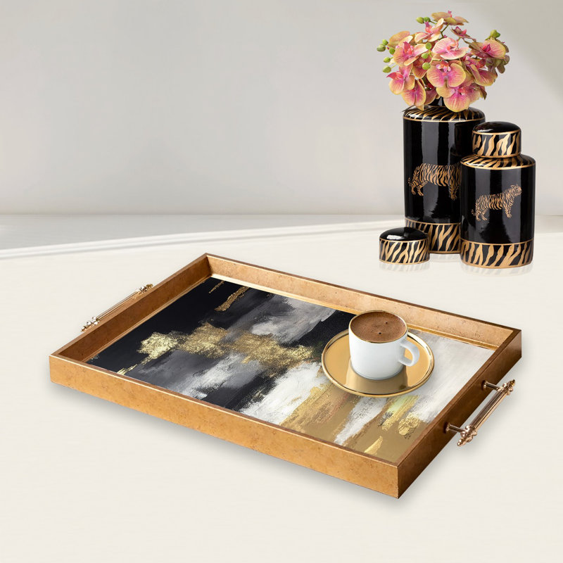Élégant plateau en verre de 19,7 po x 11,4 po x 1,4 po | Fabrication 100% verre durable | Facile à nettoyer avec un chiffon humide | Idéal pour le service, la présentation décorative et l'organisation | Ajout élégant à la décoration intérieure