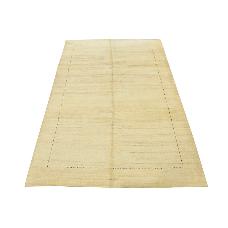 Rinat One-of-a-Kind 6'6" X 9'4" Wool Area Rug in White