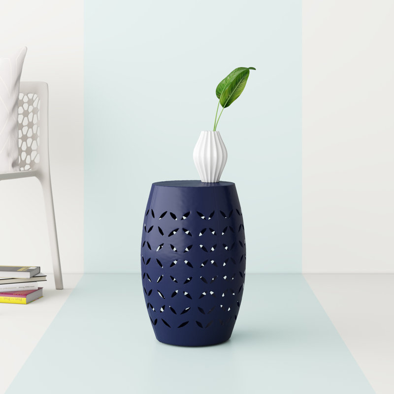 Babeth End Table, Dark Blue