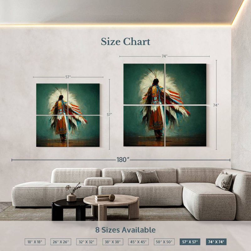 Lelar The Dance Pose, 57" H x 57" W