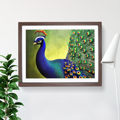 Fine Peacock - Single Picture Frame Print
