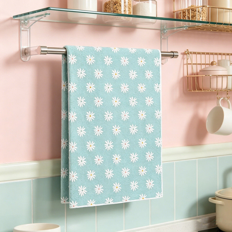 Soft Highly Absorbent Microfiber Kitchen Towel, Super Comfortable Hand Towel For Face Drying Bathing, 23.6x15.7in Color A, A