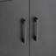 Armoire 4 portes de style campagnard avec finition naturelle Mirod, décor rustique pour les entrées ou les petits espaces, armoire-1800535600