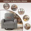 Chaise d'appoint pivotante carrée avec accoudoirs larges-1402026315-1402026308