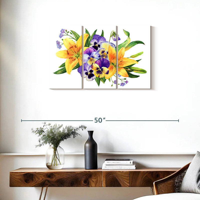 Harnek et fleurs de lys, H 20 po x l 33 po