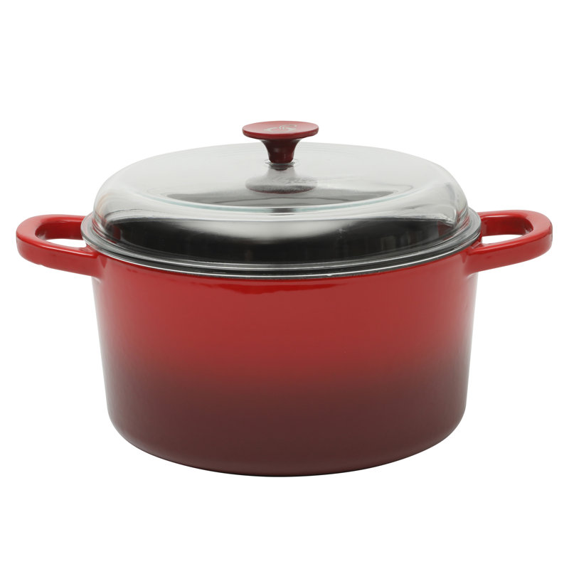 Cocotte ronde artisanale en fonte antiadhésive Crock-pot
