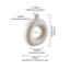Vase en céramique blanc 7 pouces Wrought Studio ™ - Design creux élégant pour un décor moderne