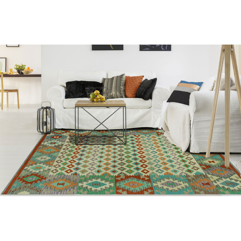 Bobbee Wool Geometric Indoor Rug