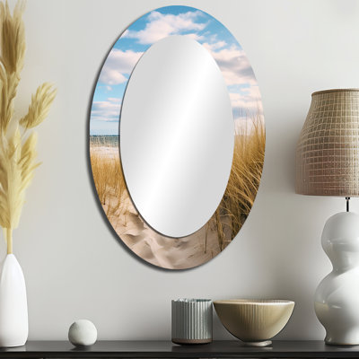Miroir mural ovale Path To The Beach